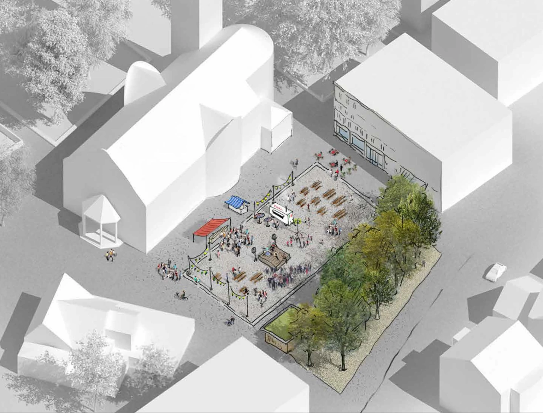 Belebung und Gestaltung Dorfzentrum