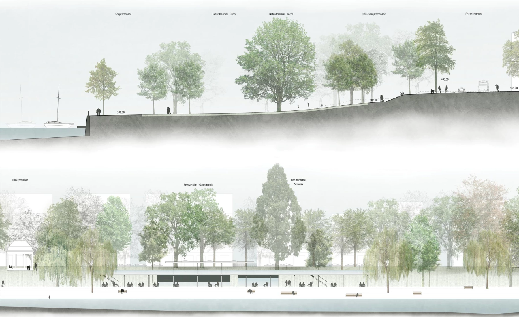 Neugestaltung Uferpark, Friedrichstrasse und Bahnhofplatz